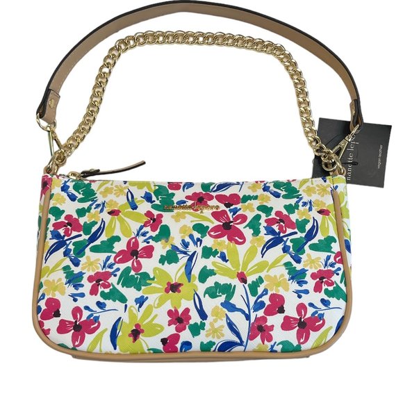 Nanette Lepore - Warm Floral Whimsy Shoulder Bag w/Chain- Tatianna Print- NWT - Picture 1 of 10